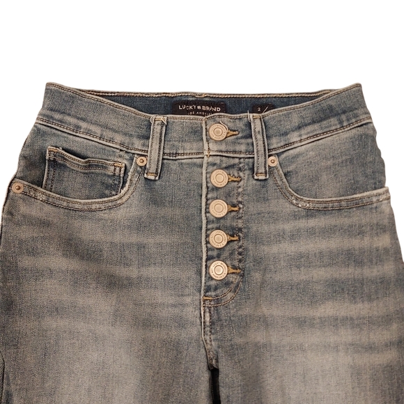 Lucky Brand Women's High-Rise Skinny Bridgette Ankle Blue Jeans - Size 2 / 26 - Picture 3 of 9